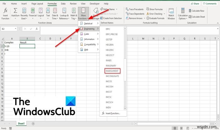 Microsoft Excel में IMARGUMENT फ़ंक्शन का उपयोग कैसे करें 