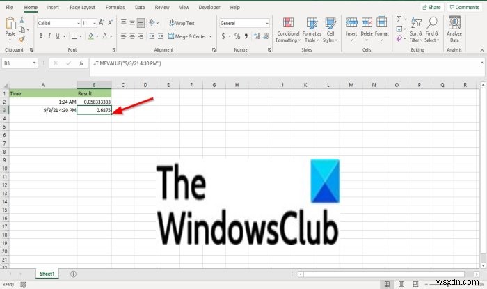 Microsoft Excel में TIMEVALUE फ़ंक्शन का उपयोग कैसे करें 