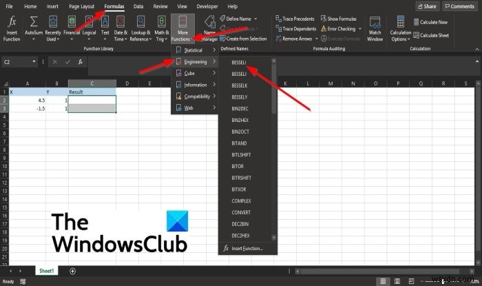 Microsoft Excel में BESSELI फ़ंक्शन का उपयोग कैसे करें 