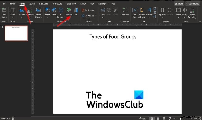 PowerPoint में एक रेडियल सूची कैसे बनाएं 