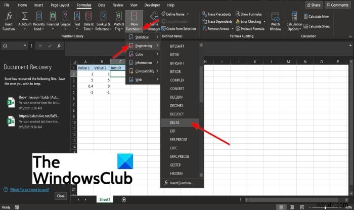 Microsoft Excel में DELTA फ़ंक्शन का उपयोग कैसे करें 