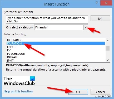 Microsoft Excel में अवधि वित्तीय फ़ंक्शन का उपयोग कैसे करें 