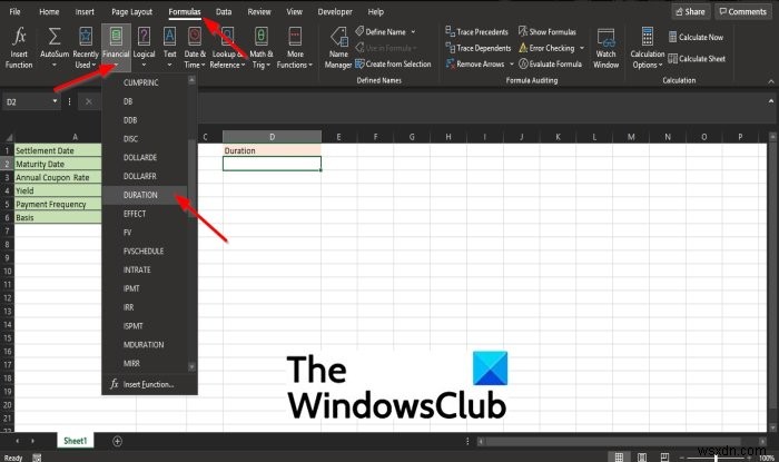 Microsoft Excel में अवधि वित्तीय फ़ंक्शन का उपयोग कैसे करें 