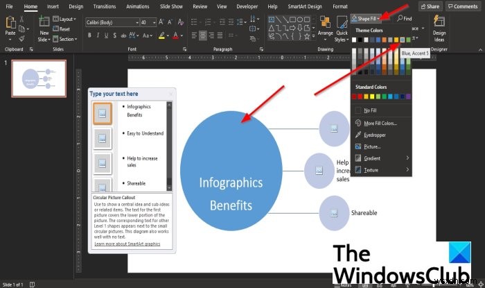 PowerPoint में इन्फोग्राफिक्स कैसे डालें?