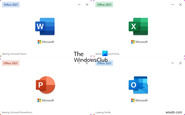 Microsoft Office Word, Excel, PowerPoint प्रोग्राम में स्प्लैश स्क्रीन अक्षम करें 