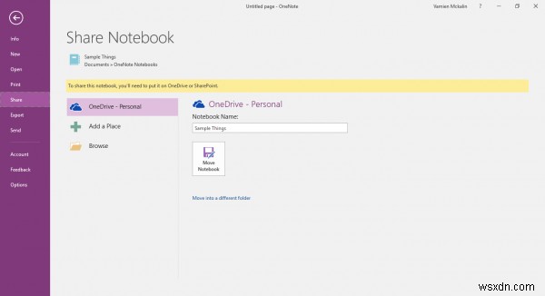 OneNote से OneDrive में फ़ाइलों के समन्वयन को सक्षम या अक्षम कैसे करें 