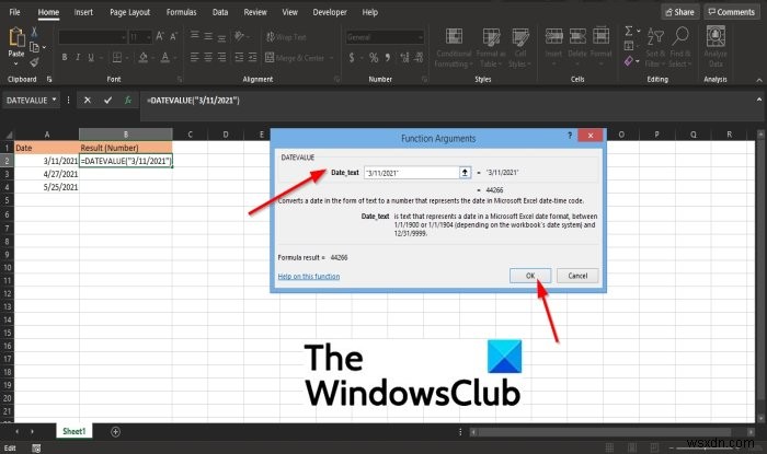 Microsoft Excel में DATEVALUE फ़ंक्शन का उपयोग कैसे करें 