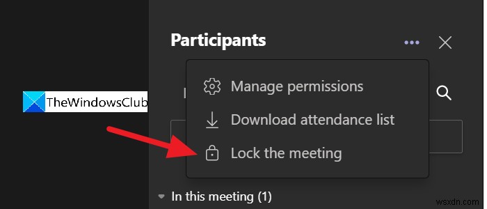 Microsoft Teams में मीटिंग कैसे लॉक करें