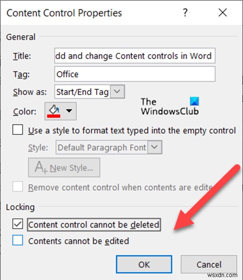 Microsoft Word में सामग्री नियंत्रण कैसे जोड़ें और बदलें