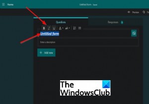 Microsoft फ़ॉर्म में टेक्स्ट कैसे फ़ॉर्मेट करें