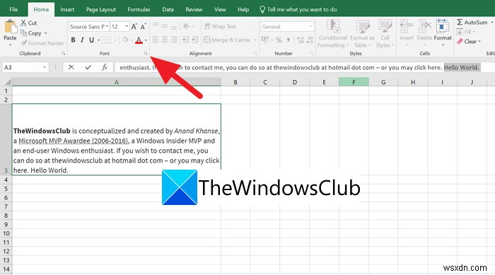 Excel के एक सेल में अपने टेक्स्ट में एकाधिक फॉर्मेटिंग कैसे जोड़ें