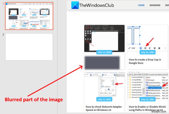 PowerPoint के साथ किसी चित्र के भाग को धुंधला कैसे करें 