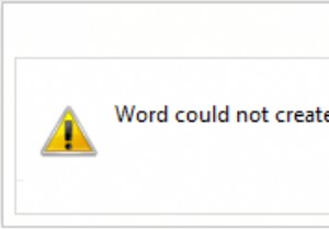 Word कार्य फ़ाइल नहीं बना सका, अस्थायी परिवेश चर की जाँच करें 