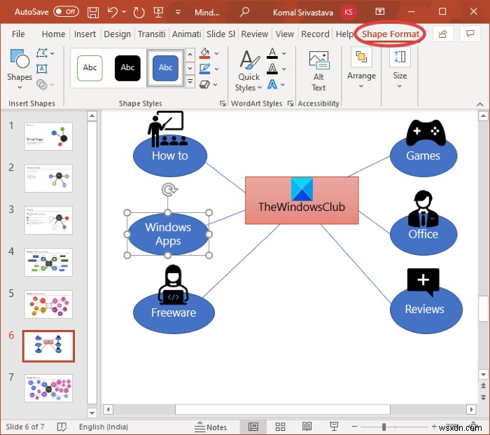 Microsoft PowerPoint में माइंड मैप कैसे बनाएं 