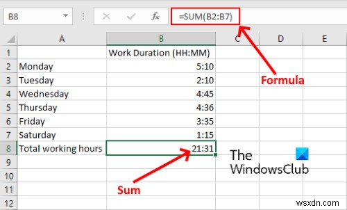 Microsoft Excel में समय कैसे जोड़ें या योग करें 