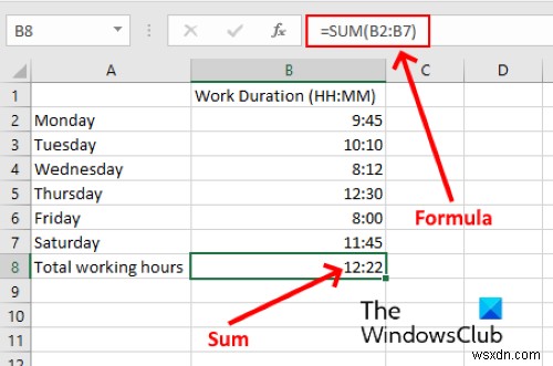 Microsoft Excel में समय कैसे जोड़ें या योग करें 