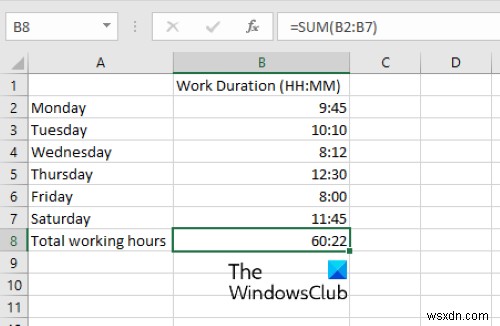 Microsoft Excel में समय कैसे जोड़ें या योग करें 