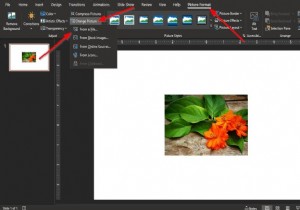 PowerPoint में आकार और स्थिति खोए बिना चित्र कैसे बदलें 