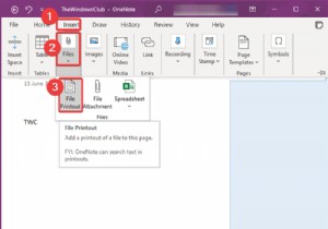 एक Word दस्तावेज़ को OneNote नोट्स में कैसे सम्मिलित करें