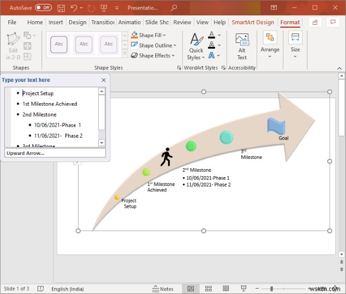 Microsoft PowerPoint में रोडमैप कैसे बनाएं 
