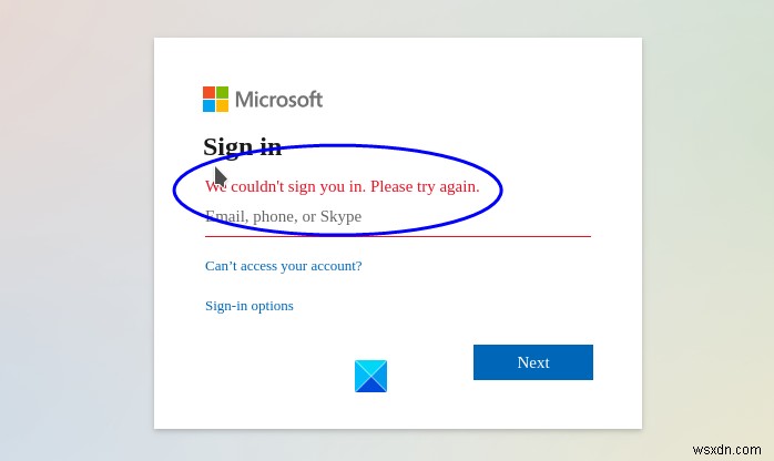 Microsoft Teams लॉगिन समस्याएँ ठीक करें:हम आपको साइन इन नहीं कर सके 