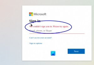 Microsoft Teams लॉगिन समस्याएँ ठीक करें:हम आपको साइन इन नहीं कर सके 