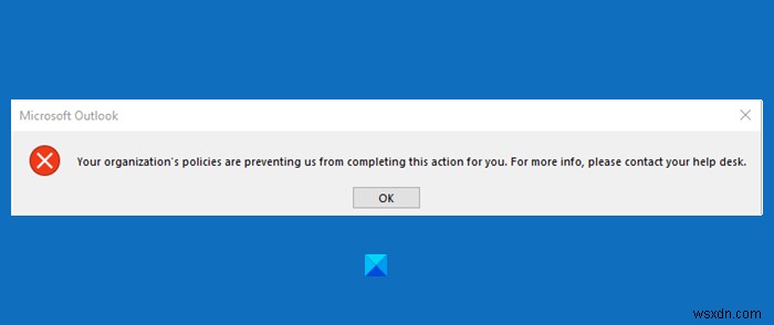 आपके संगठन की नीतियां हमें आपके लिए यह कार्रवाई पूरी करने से रोक रही हैं 