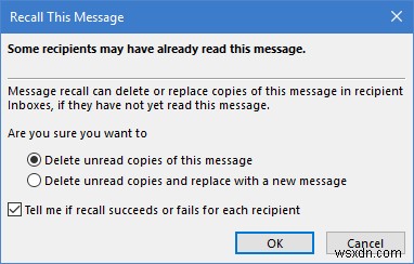 Microsoft Outlook या Outlook 365 में ईमेल संदेश को कैसे याद करें और बदलें? 