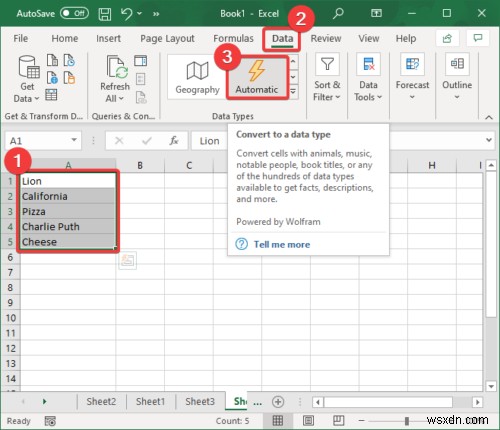 Microsoft Excel में स्वचालित डेटा प्रकार सुविधा का उपयोग कैसे करें 