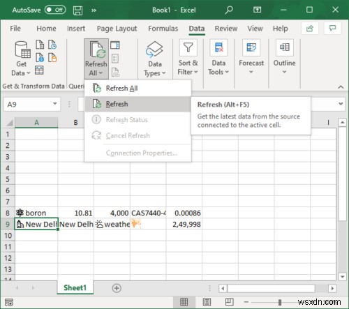 Microsoft Excel में स्वचालित डेटा प्रकार सुविधा का उपयोग कैसे करें 