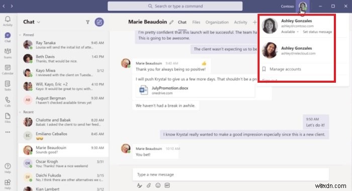 Microsoft Teams में व्यक्तिगत सुविधाओं का उपयोग कैसे करें 