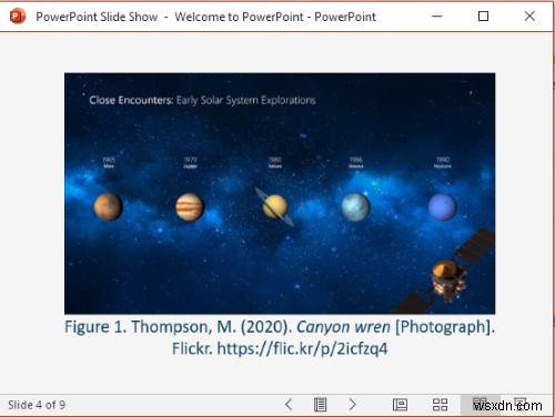 PowerPoint में संदर्भ या स्रोत का हवाला कैसे दें 