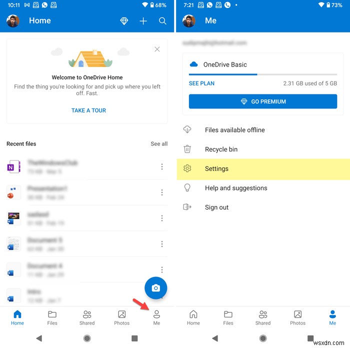 OneDrive को अक्षम कैसे करें इस दिन Android और iOS पर सूचनाएं 