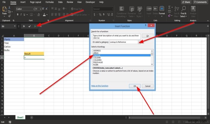 Microsoft Excel में CHOOSE फ़ंक्शन का उपयोग कैसे करें 