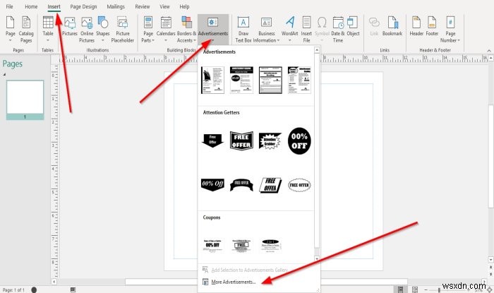 Microsoft Publisher में बिल्डिंग ब्लॉक्स सुविधाओं का उपयोग कैसे करें 