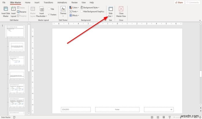 PowerPoint में स्लाइड का आकार और अभिविन्यास कैसे बदलें 