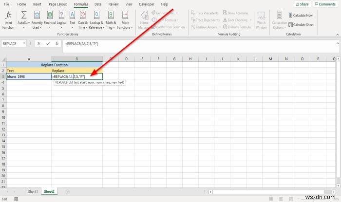 Microsoft Excel में स्थानापन्न और प्रतिस्थापन कार्यों का उपयोग कैसे करें 