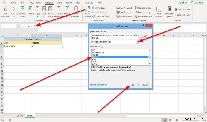 Microsoft Excel में स्थानापन्न और प्रतिस्थापन कार्यों का उपयोग कैसे करें 