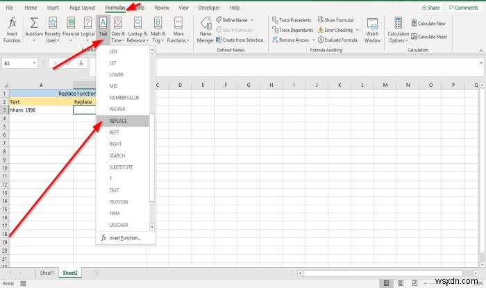 Microsoft Excel में स्थानापन्न और प्रतिस्थापन कार्यों का उपयोग कैसे करें 