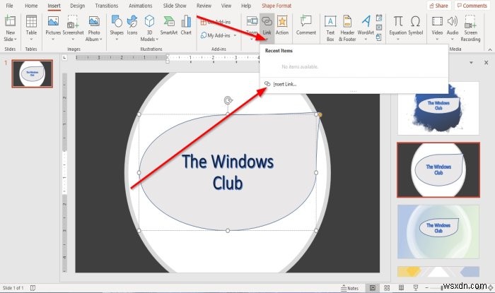 तत्वों, सामग्री या वस्तुओं को PowerPoint स्लाइड से कैसे लिंक करें