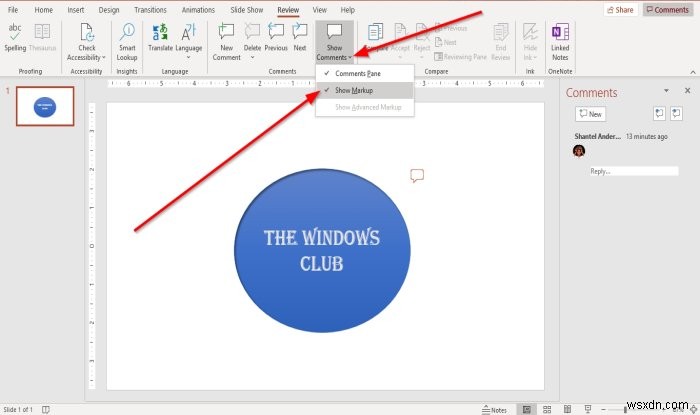 Microsoft PowerPoint स्लाइड में टिप्पणियाँ कैसे जोड़ें