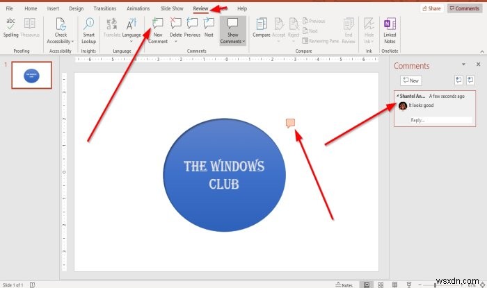 Microsoft PowerPoint स्लाइड में टिप्पणियाँ कैसे जोड़ें