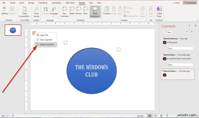 Microsoft PowerPoint स्लाइड में टिप्पणियाँ कैसे जोड़ें