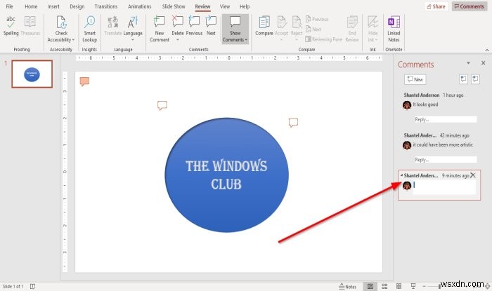 Microsoft PowerPoint स्लाइड में टिप्पणियाँ कैसे जोड़ें