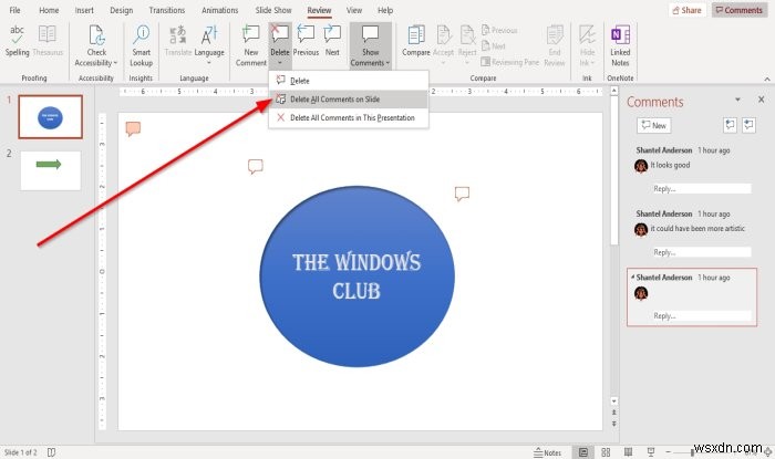 Microsoft PowerPoint स्लाइड में टिप्पणियाँ कैसे जोड़ें