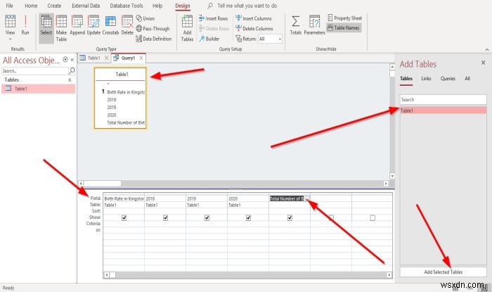 Microsoft Access में क्वेरी में परिकलित फ़ील्ड कैसे बनाएँ? 