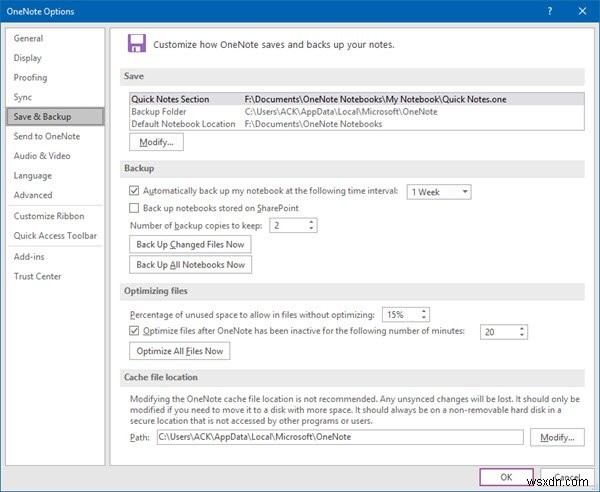 OneNote कैश स्थान कहाँ है? OneNote कैशे को कैसे साफ़ करें? 