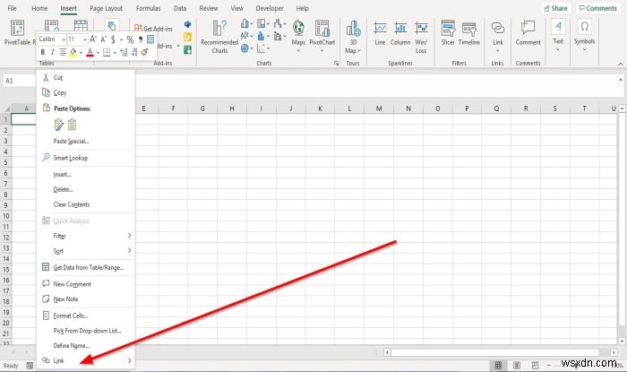 Excel में किसी मौजूदा फ़ाइल के लिए हाइपरलिंक कैसे बनाएं