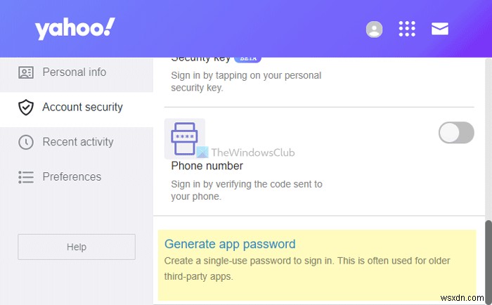 Outlook Yahoo मेल से कनेक्ट होने में असमर्थ है; पासवर्ड मांगता रहता है