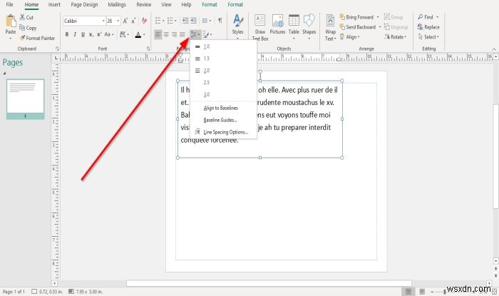 Microsoft Publisher में कैरेक्टर, लाइन या पैराग्राफ स्पेसिंग टूल का उपयोग करके स्पेसिंग कैसे बदलें